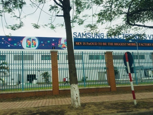 Quang cảnh SamSung Bắc Ninh từ ngoài